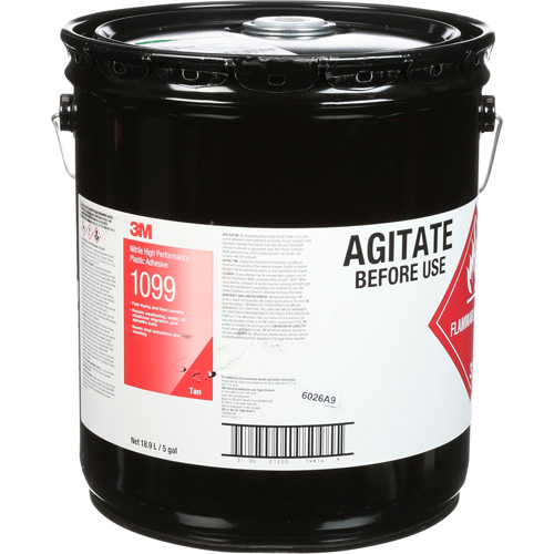 Adh&eacute;sif haute performance &agrave; base de nitrile Scotch-Weld, 5 gal., Seau, Jaune Mukwa Safety Services