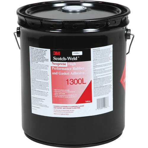 High-Performance Rubber & Gasket Adhesive, Pail, Yellow Mukwa Safety Services