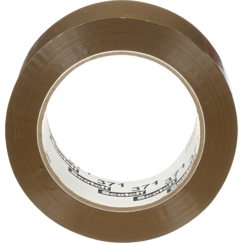 Scotch&reg; Box Sealing Tape 371, Hot Melt Adhesive, 1.9 mils, 48 mm (2") x 100 m (328') Mukwa Safety Services