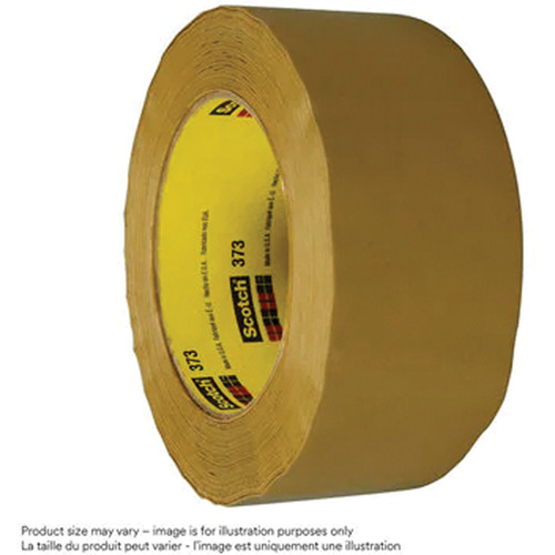 Scotch&reg; Box Sealing Tape 373, Hot Melt Adhesive, 2.5 mils, 48 mm (2") x 100 m (328') Mukwa Safety Services