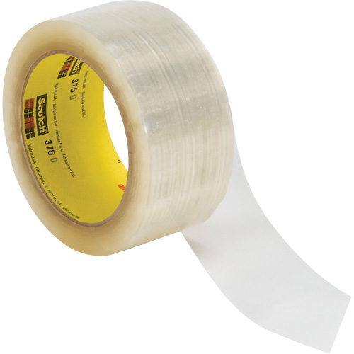 Scotch&reg; 375 Box Sealing Tape, Hot Melt Adhesive, 3.1 mils, 48 mm (1-22/25") x 1500 m (4921') Mukwa Safety Services