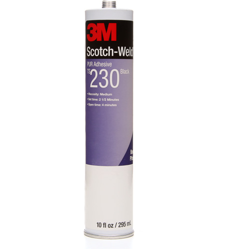 Scotch-Weld PUR Adhesive, 10 oz., Cartridge, Black Mukwa Safety Services