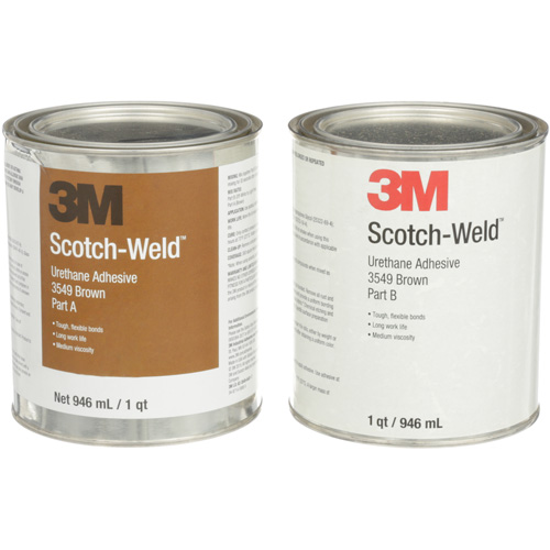 Scotch-Weld Urethane Adhesive 3549, 64 fl. oz., Can, Brown Mukwa Safety Services