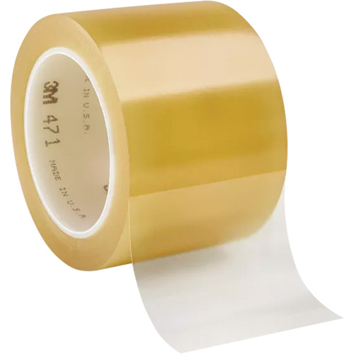 Ruban en vinyle 471, 76,2 mm (3") la x 32,9 m (108') lo, 5,2 mils, Transparent Mukwa Safety Services