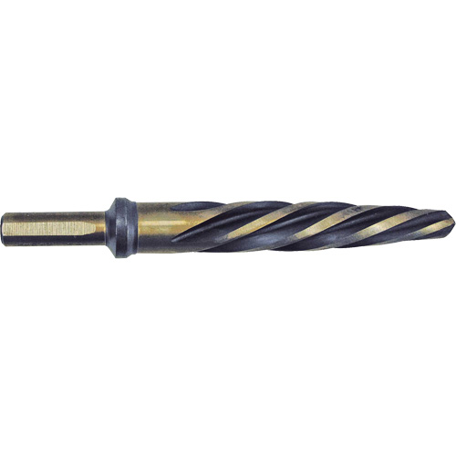 Jet-Kut&reg; Black & Gold Premium Car Reamer, 3/4", Spiral Flute, High Speed Steel, 3-Flat Shank Mukwa Safety Services