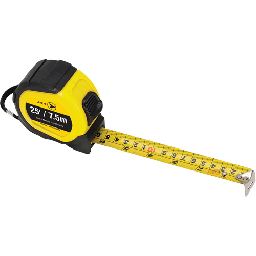 JTM-425SM Ruban &agrave; mesurer, 25', Marques de goujon Imp&eacute;rial & m&eacute;trique Mukwa Safety Services