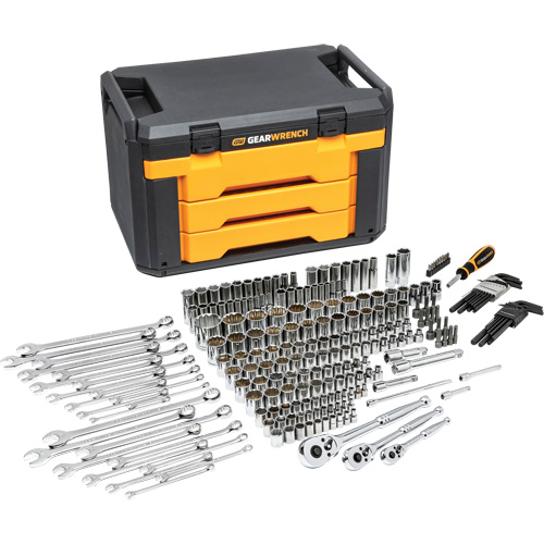 Mechanic's Tool Set in 3-Drawer Storage Box Mukwa Safety Services