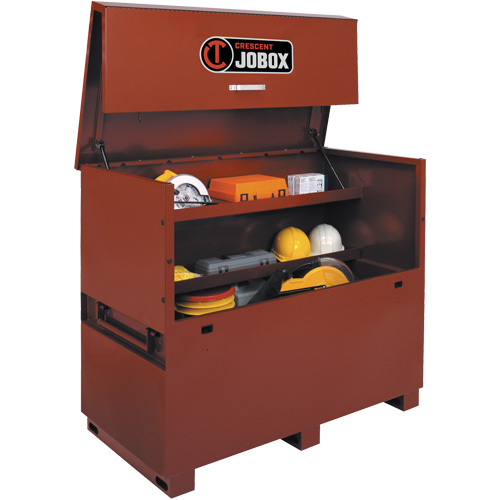 Long Piano Box, 60" W x 30-1/2" D x 50" H, Black/Orange Mukwa Safety Services