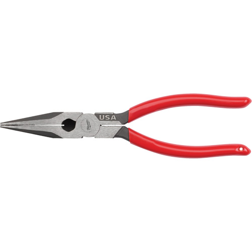 Long Nose Dipped Grip Pliers, 8" L Mukwa Safety Services
