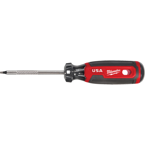 Square Screwdriver, #1 Tip, Round, 170 mm L, Cushion Grip Handle Mukwa Safety Services
