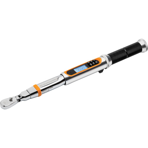 120XP Flex Head Torque Wrench with Angle, Electronic, 1/4" Square Drive, 24 - 240 in-lbs. Mukwa Safety Services