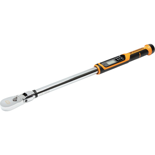 Cl&eacute; dynamom&eacute;trique &agrave; t&ecirc;te flexible avec angle, &eacute;lectronique, Entraînement 1" carr&eacute;, 25 - 250 lb-pi/301 - 3010 lb-po Mukwa Safety Services