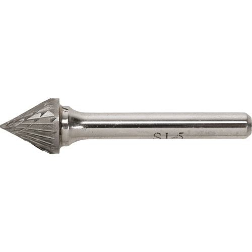 Solid Carbide Burr, SJ-3, 3/8" Dia., 1/4" Shank, 5/16" Depth of Cut Mukwa Safety Services