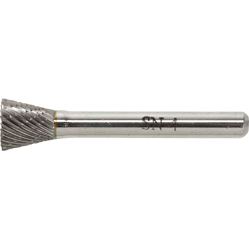 Solid Carbide Burr, SN-1, 1/4" Dia., 1/4" Shank, 5/16" Depth of Cut Mukwa Safety Services