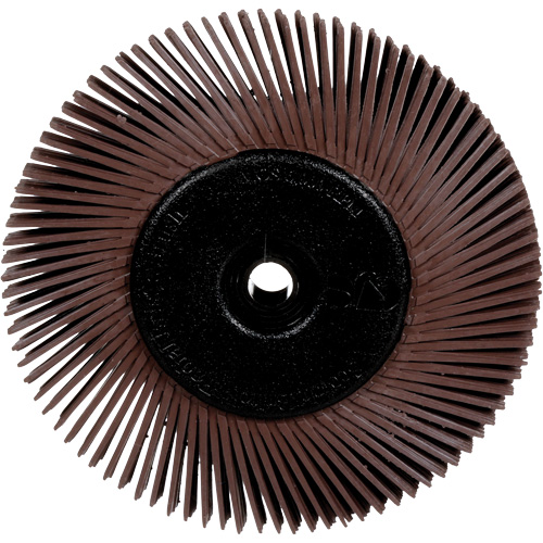 Radial Bristle Brushes for Bench Grinders, 36X Grit, 6" Dia. Mukwa Safety Services