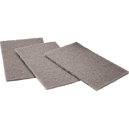 Tampons manuels Scotch-Brite, Carbure de silicium, 6" x 9", Grain Moyen Mukwa Safety Services