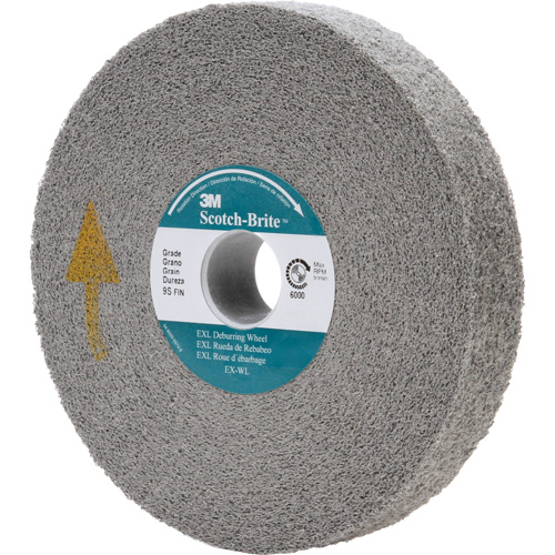 Scotch-Brite EXL Deburring Wheel, 6" x 1", 1" Arbor Mukwa Safety Services