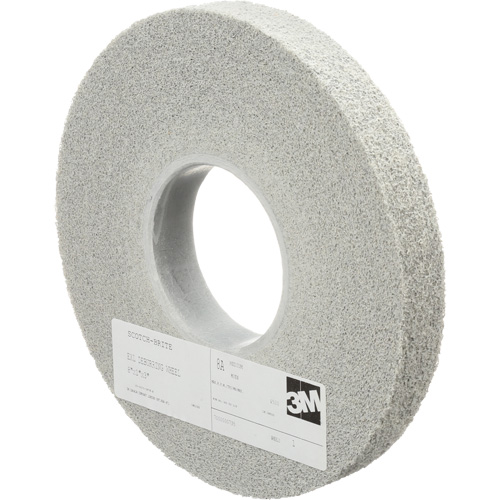 Meules d'&eacute;barbage EXL Scotch-Brite, 8" x 1", Arbre de 3", Oxyde d'aluminium Mukwa Safety Services