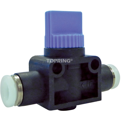 2-Way Straight Union Miniature Hand Valve, 1/4" NPT Air Inlet, 1/4" NPT Outlet, 150 PSI Mukwa Safety Services