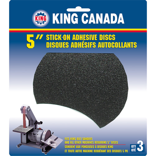 Disque de ponçage pour le bois, 5" dia., Grain 100 Mukwa Safety Services