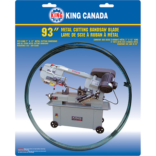 Lame de scie &agrave; ruban pour usage g&eacute;n&eacute;ral, Bim&eacute;tal, 93" lo x 3/4" la x &eacute;paisseur 0,032", 6-10 dents par pouce Mukwa Safety Services