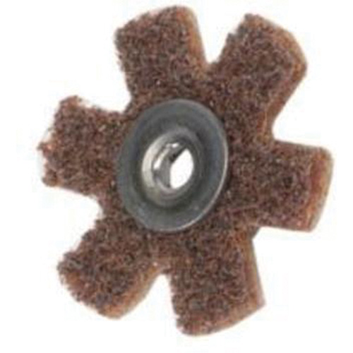 Disque abrasif en forme d'&eacute;toile pour pr&eacute;paration de surface Abrasotex , 1-1/2" dia., Grain Cors&eacute;, Oxyde d'aluminium Mukwa Safety Services