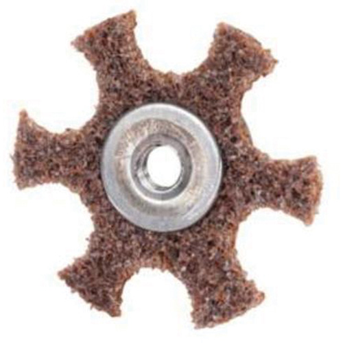 Disque abrasif en forme d'&eacute;toile pour pr&eacute;paration de surface Abrasotex , 2" dia., Grain Cors&eacute;, Oxyde d'aluminium Mukwa Safety Services