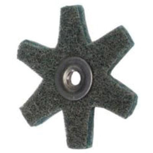 Abrasotex Surface Preparation Star, 2" Dia., Very Fine Grit, Aluminum Oxide Mukwa Safety Services