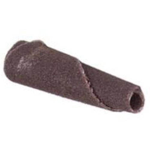 Cartouche de bande abrasive conique ALO, 240 Grain, 3/16" dia., Oxyde d'aluminium, 1" lo, 1/8" Dimension de l'arbre Mukwa Safety Services