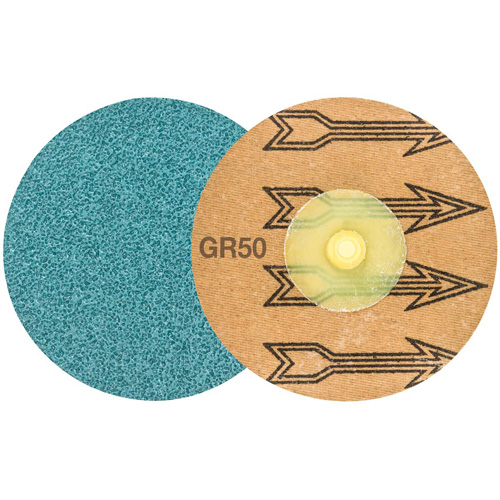 Disque de ponçage TWIST TOPCUT, 3" dia., Grain 50, Zirconium Mukwa Safety Services