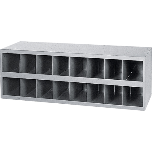 Armoires pour bacs de rangement en acier, 33-3/4" la x 12" p x 11-1/2" h, Gris Mukwa Safety Services
