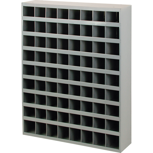 Armoires pour bacs de rangement en acier, 33-3/4" la x 8-1/2" p x 42" h, Gris Mukwa Safety Services