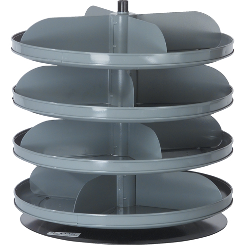 Rotabin&reg; Storage Units, 60 lbs. Capacity per Level, 6 Level, 26-1/8" H x 17" Dia. Mukwa Safety Services