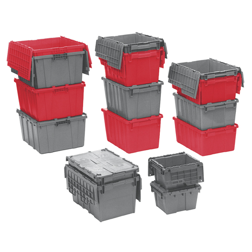 Contenants de distribution Flipak en plastique poly&eacute;thyl&egrave;ne (PE), 19,7" x 11,8" x 7,3", Bleu Mukwa Safety Services