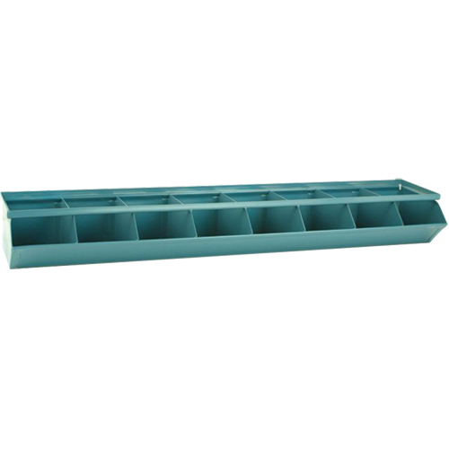 Sectional Bin Units, 100 lbs. Cap., 37" W x 8" D x 4-1/2" H, Blue Mukwa Safety Services