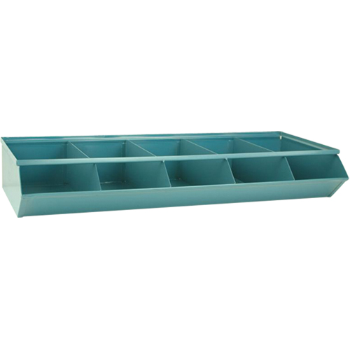 Sectional Bin Units, 100 lbs. Cap., 37" W x 15-1/2" D x 6" H, Blue Mukwa Safety Services