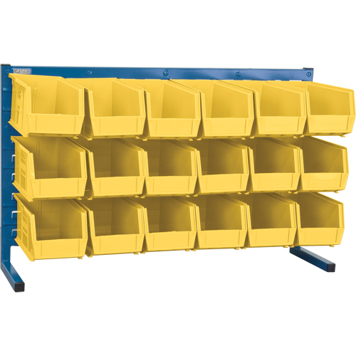 Rayonnage &agrave; persienne avec bacs, 18 bacs, 36" la x 8-1/4" p x 22" h Mukwa Safety Services