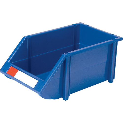 Stack & Hang Bin, 8-3/16" W x 6-3/16" H x 14" D, Blue Mukwa Safety Services