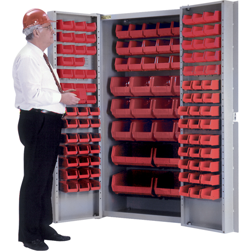 Armoire &agrave; combinaison avec porte creuse, 38" la x 24" p x 72" h, 36 tablettes Mukwa Safety Services