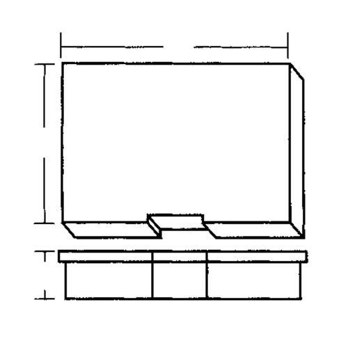 Compartment Case, Plastic, 15-1/2" W x 11-3/4" D x 2-1/2" H, Grey Mukwa Safety Services