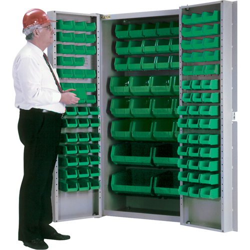 Armoire &agrave; combinaison avec porte creuse, 38" la x 24" p x 72" h, 36 tablettes Mukwa Safety Services