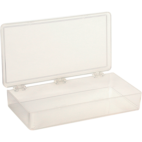 Boîte &agrave; compartiments K-Resin, Plastique, 4" la x 8" p, 1-3/16" h, Transparent Mukwa Safety Services