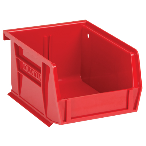 Ultra Stack & Hang Bin, 4-1/8" W x 3" H x 5-3/8" D, Red Mukwa Safety Services