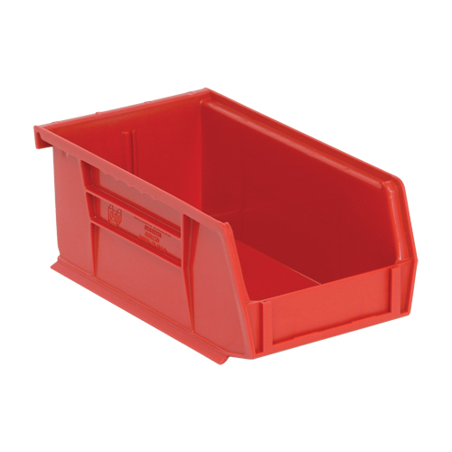 Ultra Stack & Hang Bin, 4-1/8" W x 3" H x 7-3/8" D, Red Mukwa Safety Services