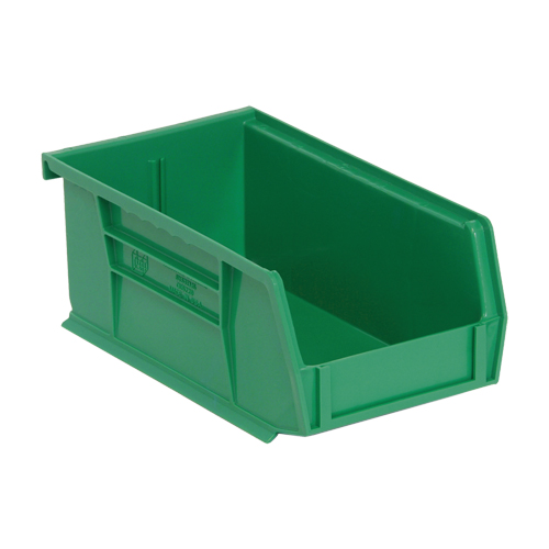 Bacs ultra empilable & suspendable, 4-1/8" la, 3" h x 7-3/8" p, Vert Mukwa Safety Services