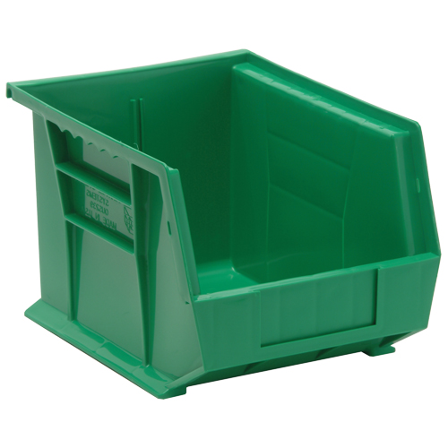 Bacs ultra empilable & suspendable, 8-1/4" la, 7" h x 10-3/4" p, Vert Mukwa Safety Services