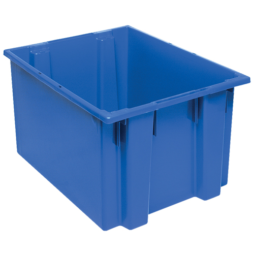 Contenants Stack & Nest, 13" x 23,5" x 19,5", Bleu Mukwa Safety Services