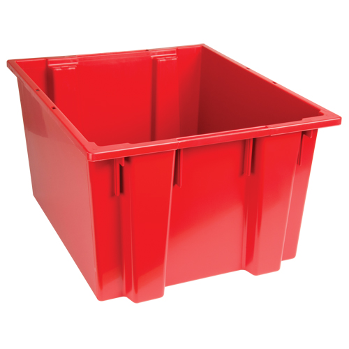 Contenants Stack & Nest, 13" x 23,5" x 19,5", Rouge Mukwa Safety Services