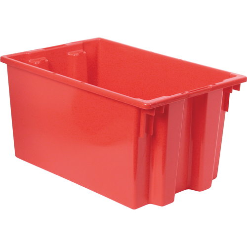 Contenants Stack & Nest, 12" x 23,5" x 15,5", Rouge Mukwa Safety Services