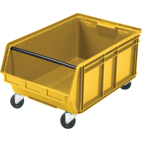 Bac g&eacute;ant empilable et mobile, 11-7/8" ha x 18-3/8" la x 29" p, Capacit&eacute; de 150 lb, Jaune Mukwa Safety Services